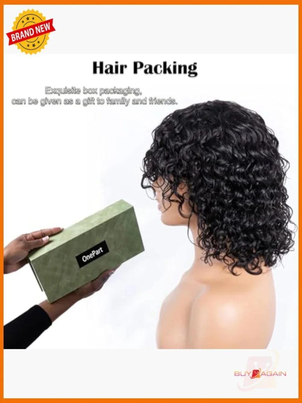 Short Water Wave Human Hair Wig with Bangs Glueless Brazilian Virgin Hair 12